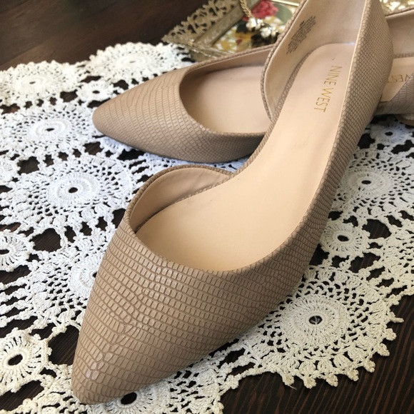 Nine West | Snakeskin D’Orsay Flats 8 - Picture 4 of 8